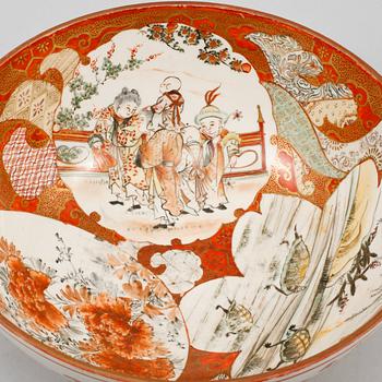 SKÅL, porslin, troligen Kutani, Japan, Meiji (1868-1912).