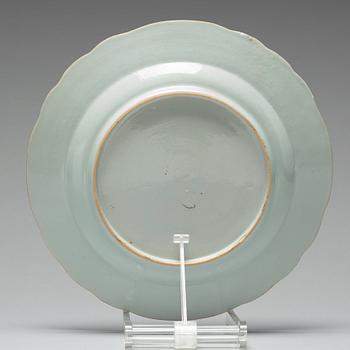 A famille rose dish, Qing dynasty, Qianlong (1736-95).