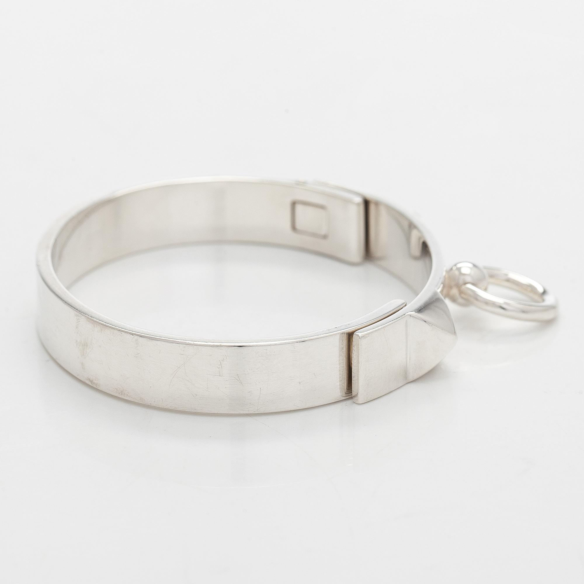 Hermès, armband, sterling silver, "Collier de Chien".