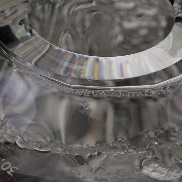 Timo Sarpaneva, konstglas, ur serien Finlandia, Iittala. Signerad Timo Sarpaneva Iittala -66.