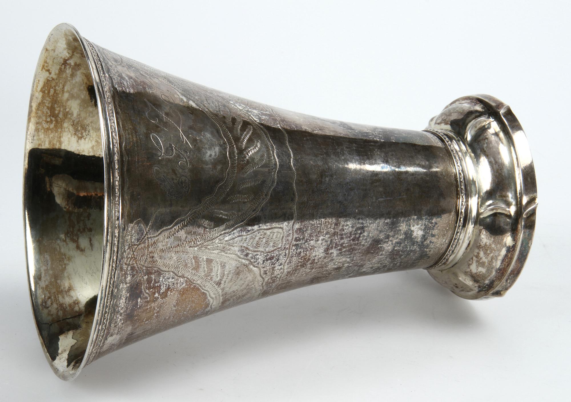 BÄGARE, silver, Johan Stras, Stockholm, 1793. Ca 505 gr.