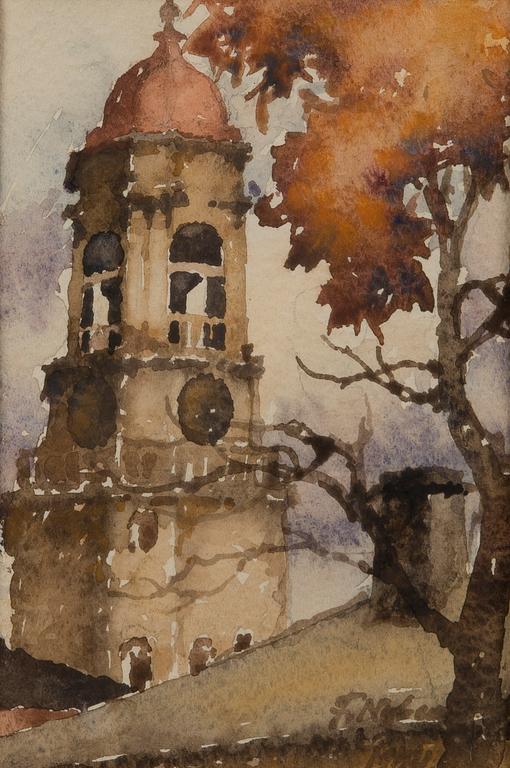 FRANS NYBERG, watercolour, signed and dated 1944.