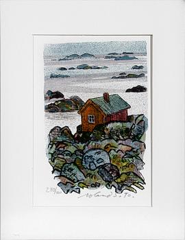 ROLAND SVENSSON, färglitografier, 4 st, sign, dat 90 o numr 270/400.