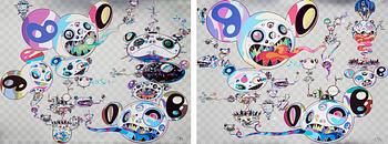 Takashi Murakami, "Another Dimension Brushing Against Your Hand" & "Hands Clasped".