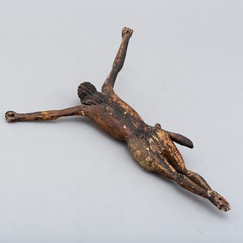 A 17th/18th century wooden crucifix.