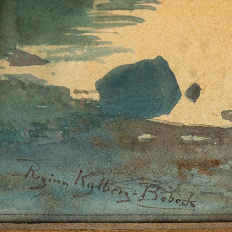 REGINA KYLBERG-BOBECK, akvarell, signerad.