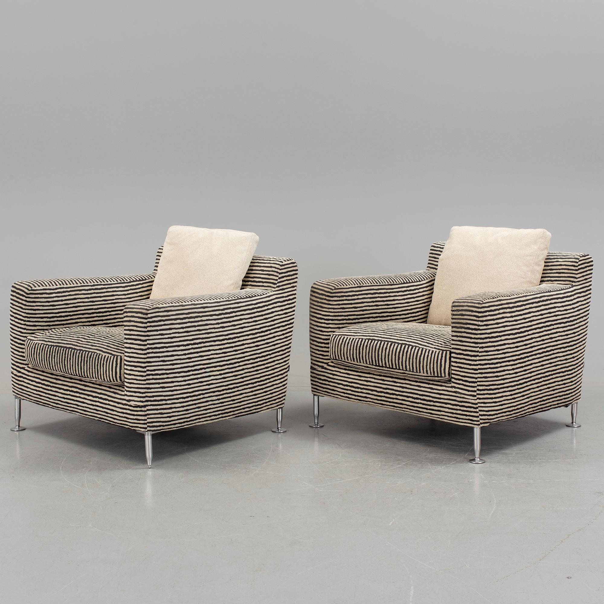 A PAIR OF ANTONIO CITTERIO "HARRY" ARMCHAIRS FOR B&B ITALIA, ITALY. Model designed in 1995.