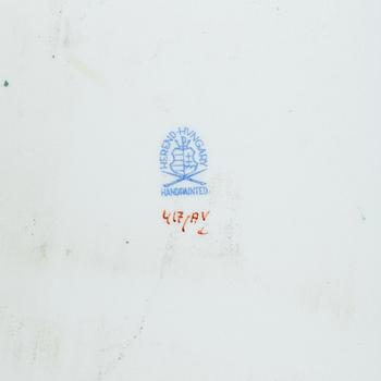 A 42-piece 'Chinese Bouquet' porcelain service and six 'Waldstein rose' coffee cups with saucers, Herend, Hungary.