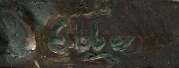 AXEL EBBE, A SIGNED BRONZE.