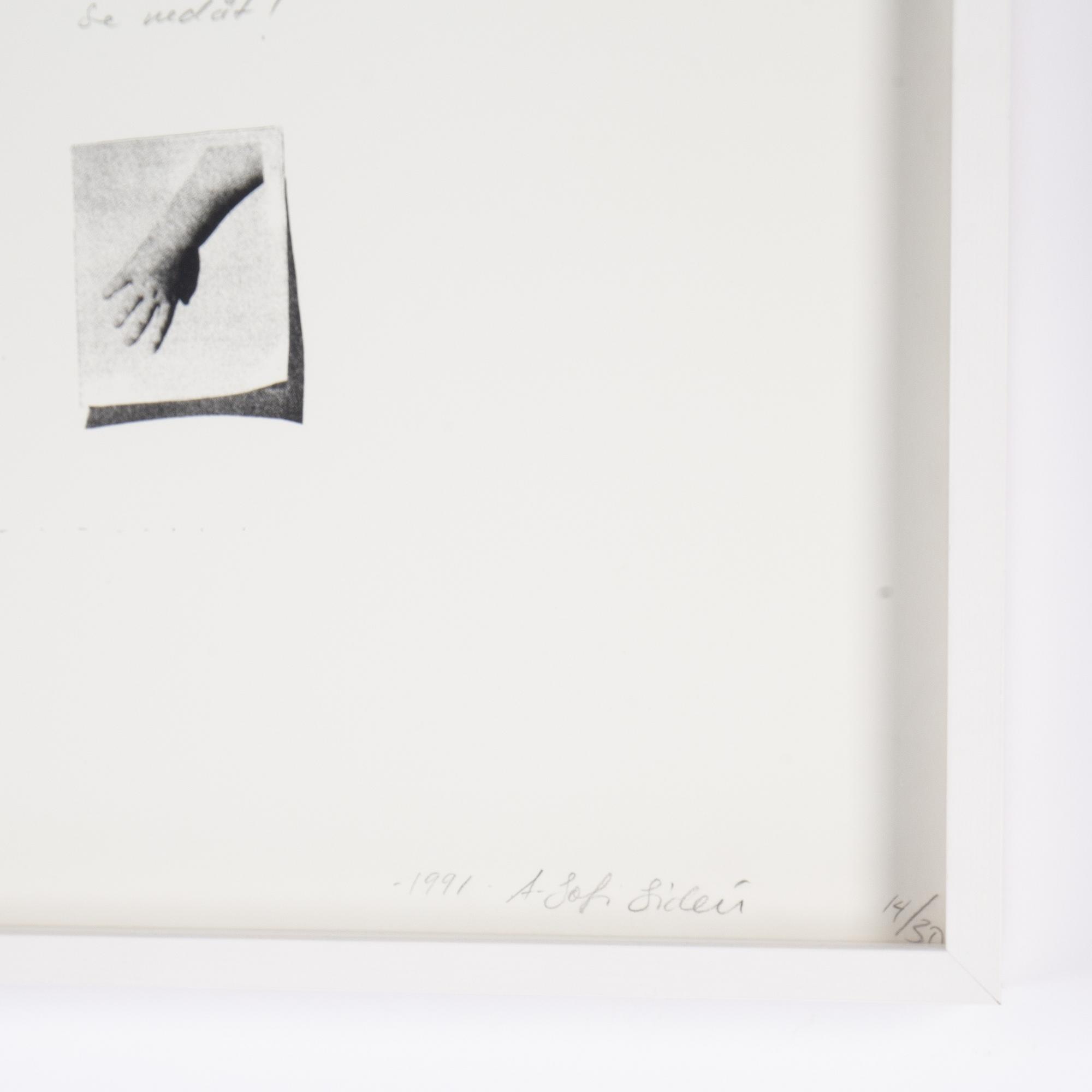 Ann-Sofi Sidén, silkscreen and pencil signed and ed 14/30.