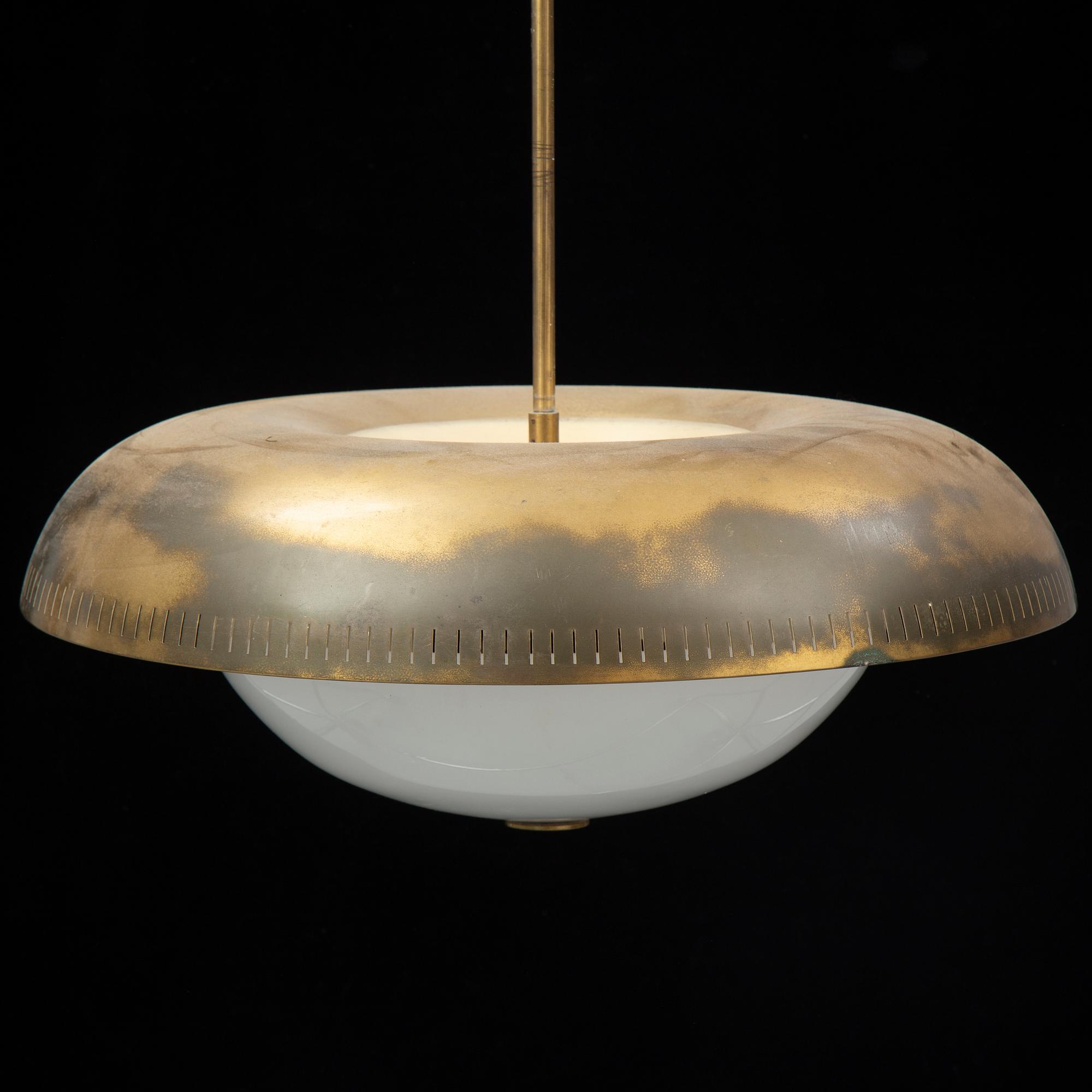 HARALD ELOF NOTINI, a model 11555 ceiling light, Böhlmarks, 1940's.