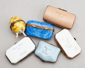 DOSOR, 6 st, porslin, Limoges, 1900-talets mitt.