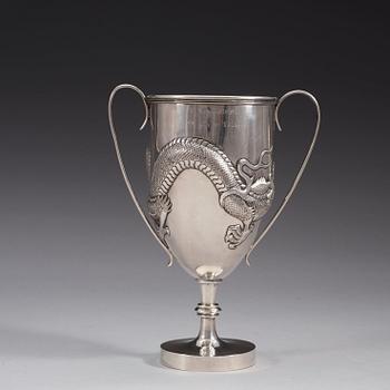 POKAL, silver. Kina, Wang Hing, Hongkong, 1900-talets början.