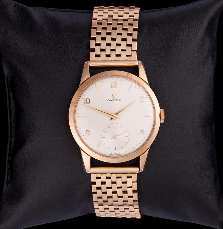 ARMBANDSUR, herr, guld 14 K, Omega 1960-tal.