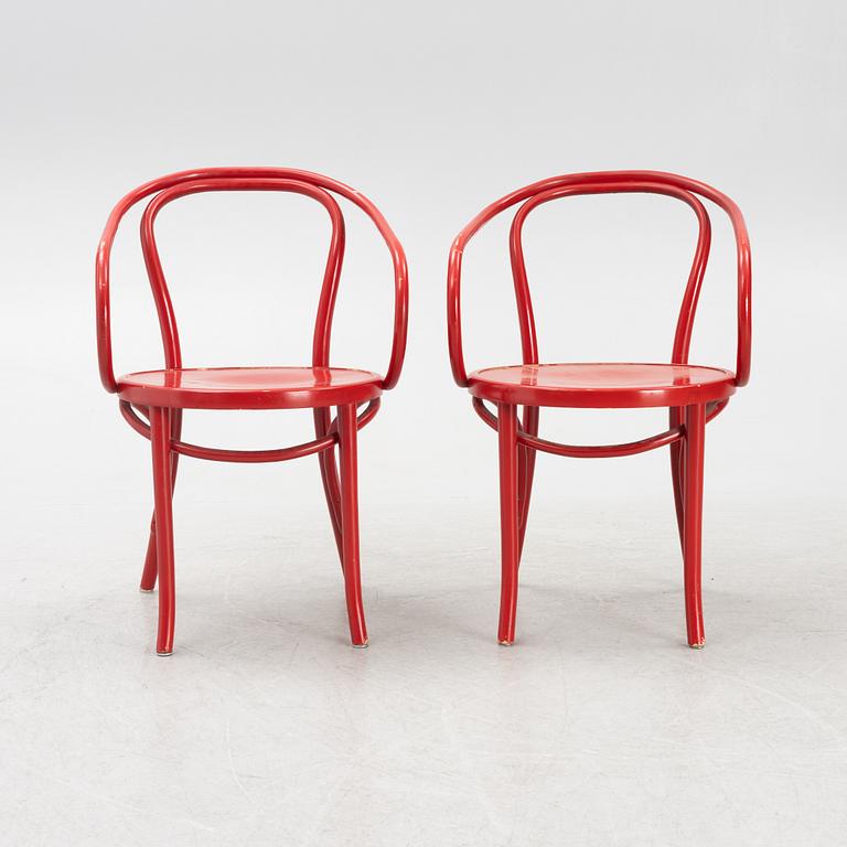 Stolar, ett par, Thonet-modell, 1900-talets mitt.