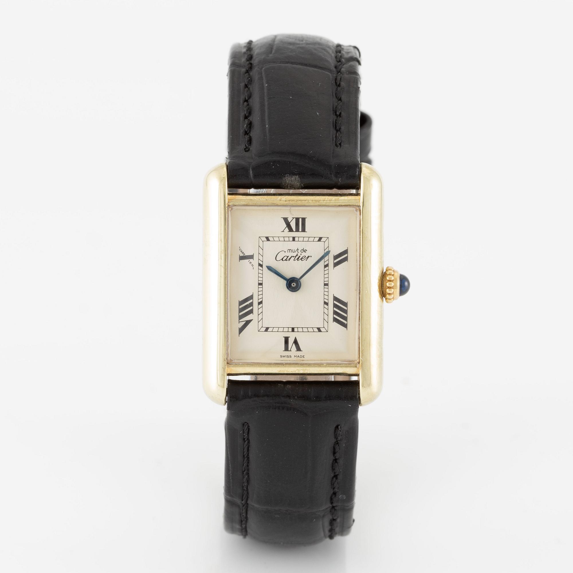 must de Cartier, Tank, wristwatch, 22 mm.
