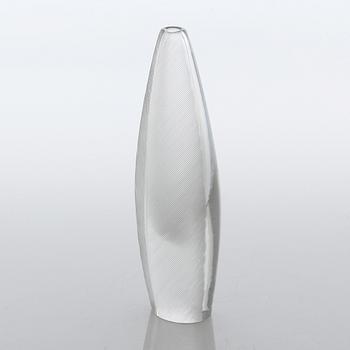 TAPIO WIRKKALA, vas, "Sulka / Fjäder", glas, Iittala, signerad, daterad -57.