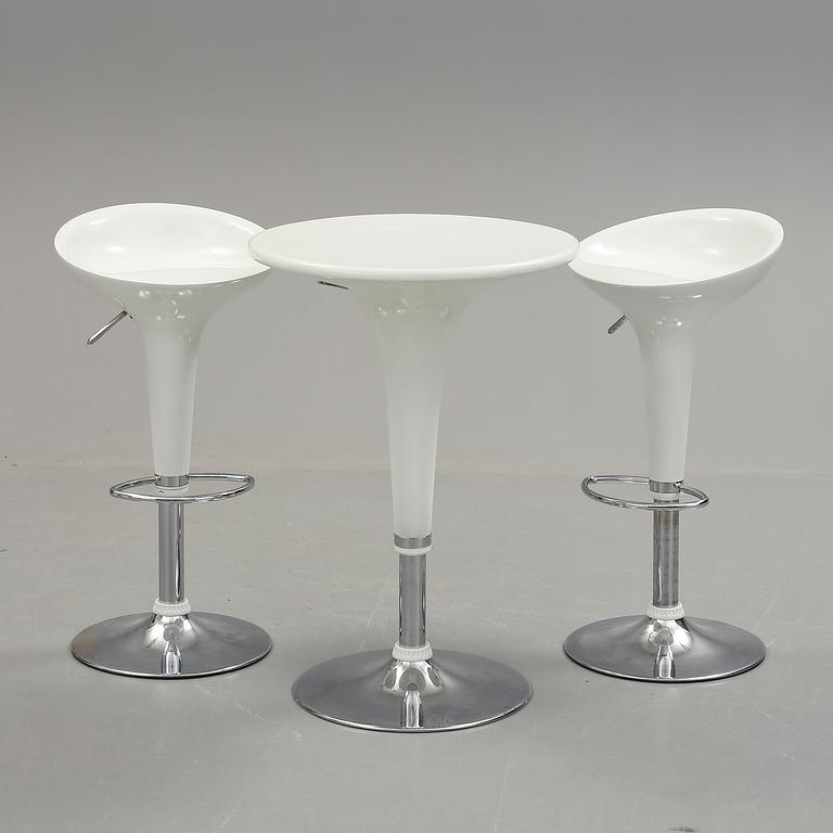 BORD OCH BARSTOLAR, 3 delar "Bombo Chair", Stefano Giovannoni, Magis, 1900/2000-tal.