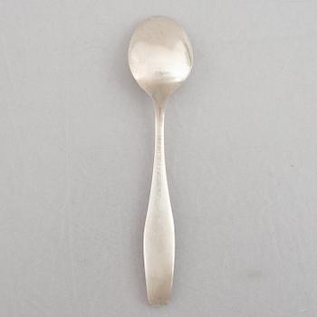 Sigurd Persson, mockaskedar, 12 st, sterlingsilver, "Ultra", Nysilversmedjan Ruben Johansson, Lidköping 1959-1969.