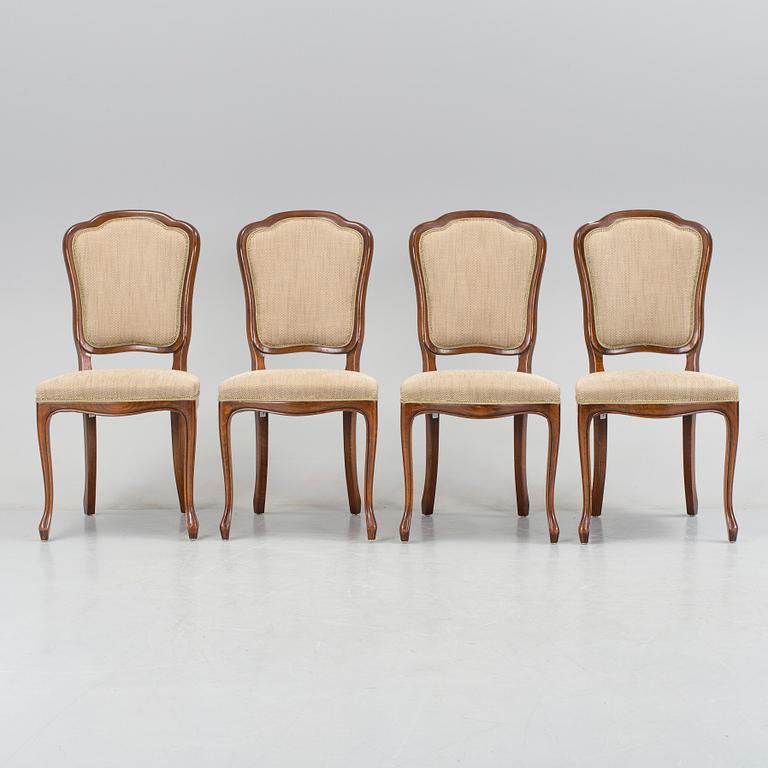 Four rococo-style chairs, Selva, Italy, late 20th century.