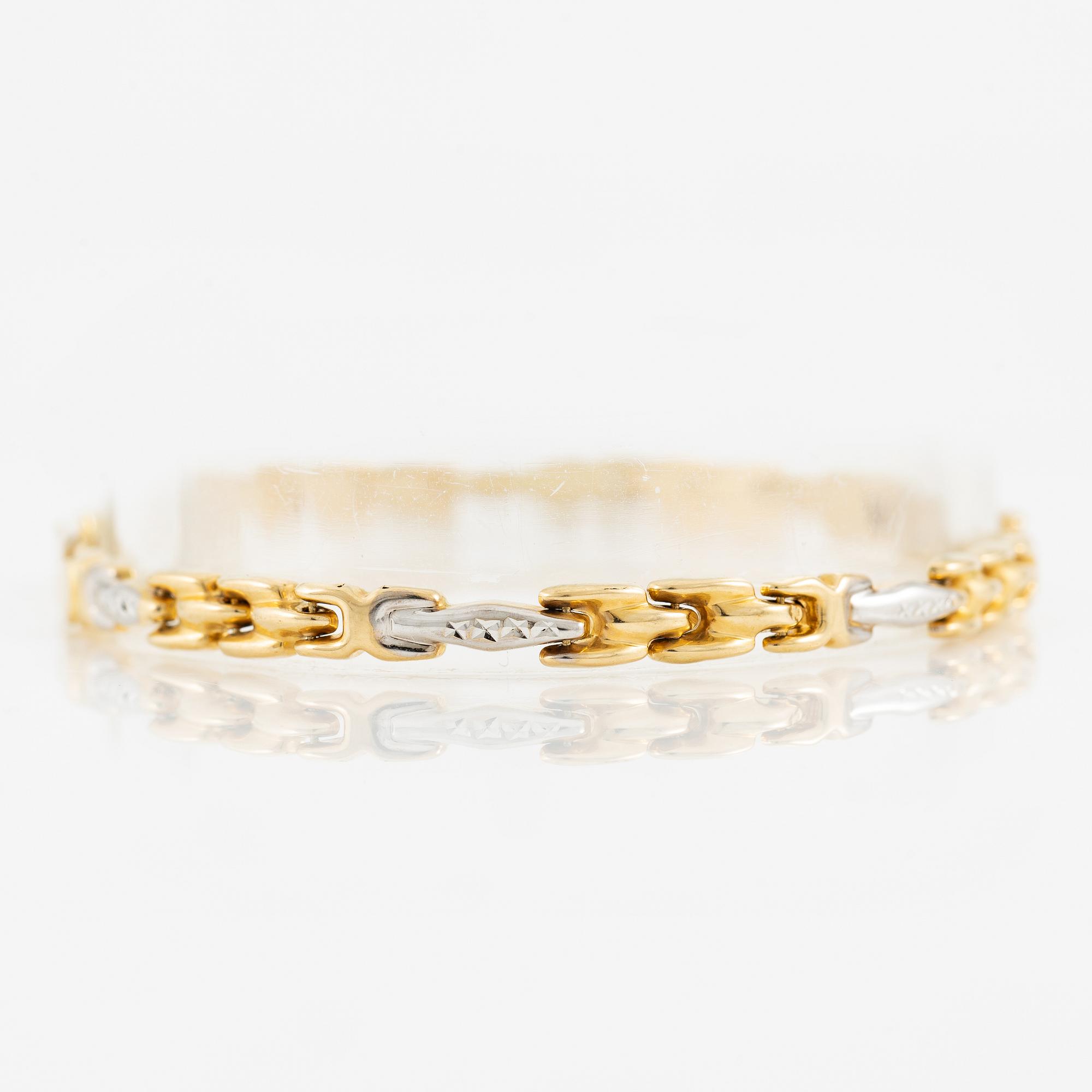 Bracelet, 14K gold,.