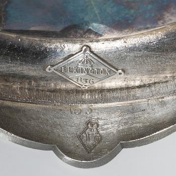 Bordsuppsats, nysilver, Elkington & Co, England, 1862.