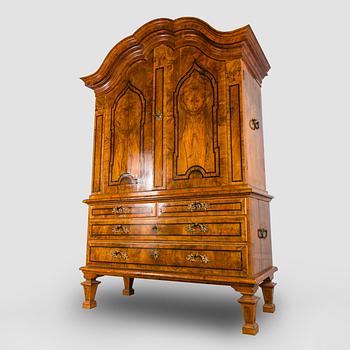 A Swedish late baroque cupboard, mid 18th century.