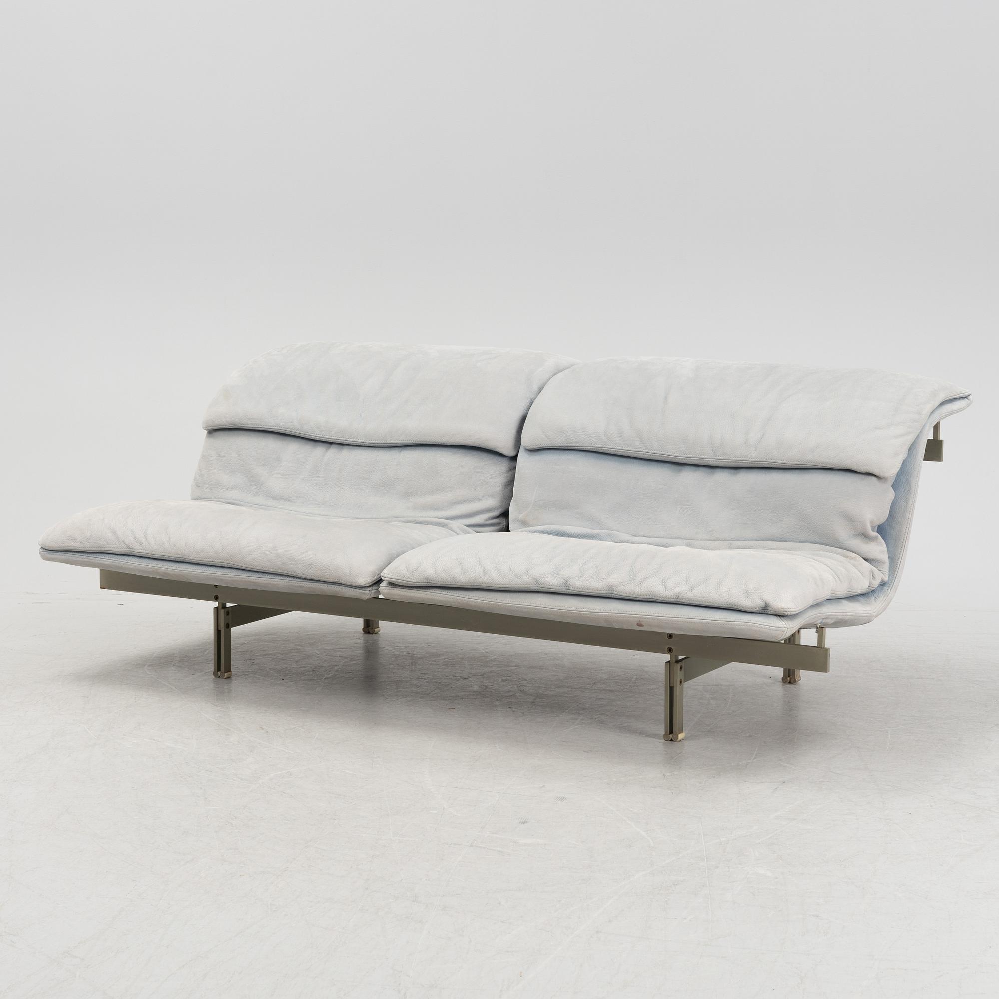 Giovanni Offredi, a 'Wave' suede sofa, Saporiti, Italy.