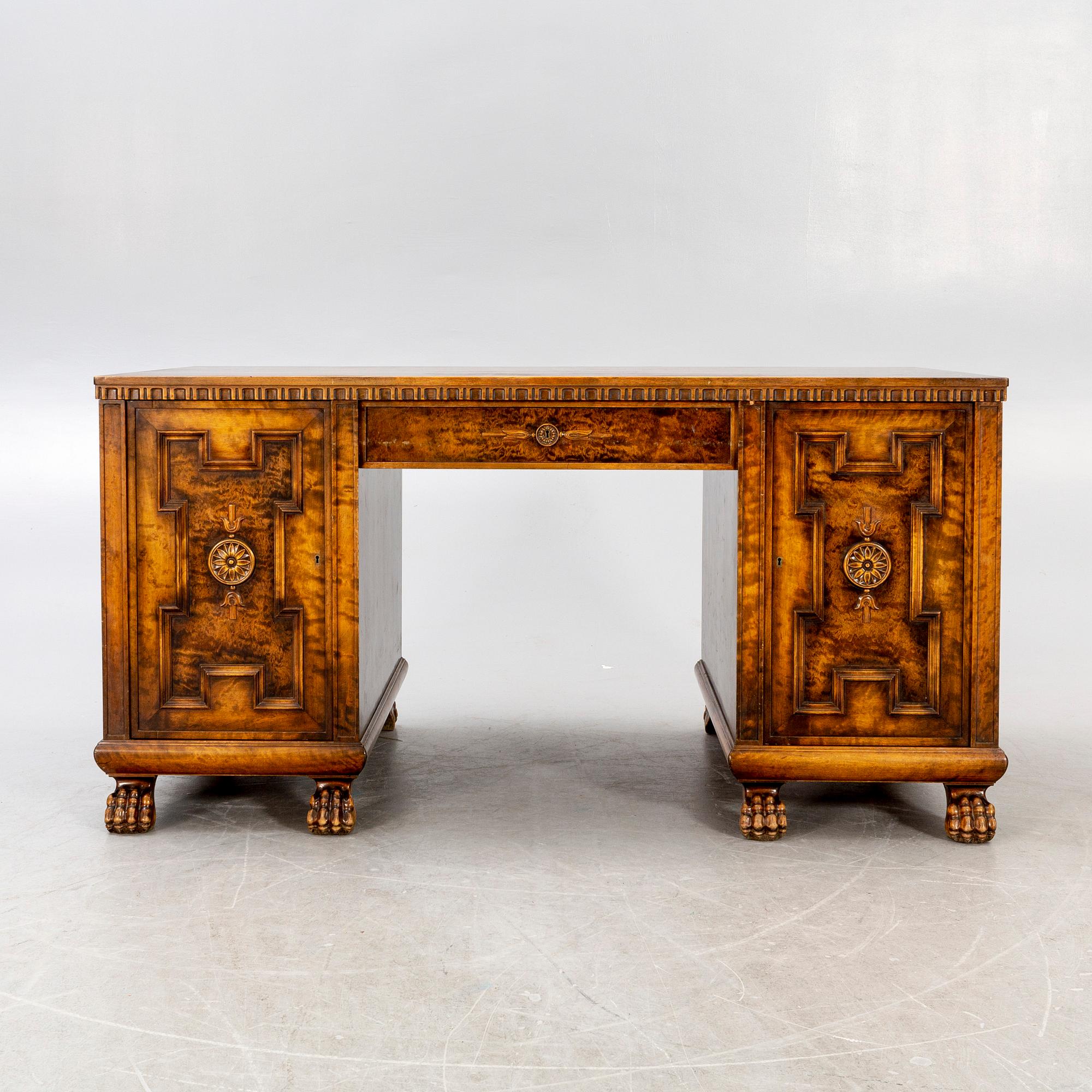 A possibly Axel Einar Hjort 1920s birch desk.