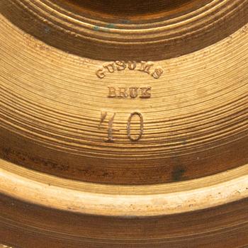 Candelsticks, a pair, Gusum, early 20th century.