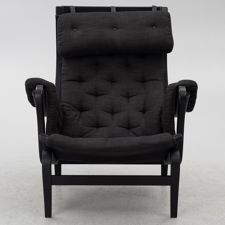 Bruno Mathsson, Armchair with footstool, 'Pernilla', Dux.