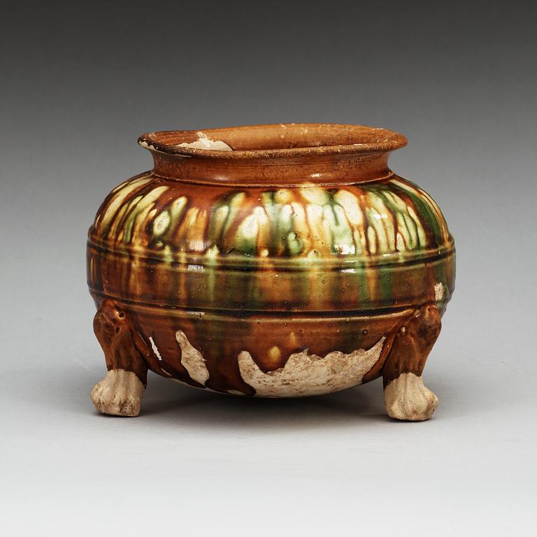 A potted tripod censer, Tang dynasty (618-907).