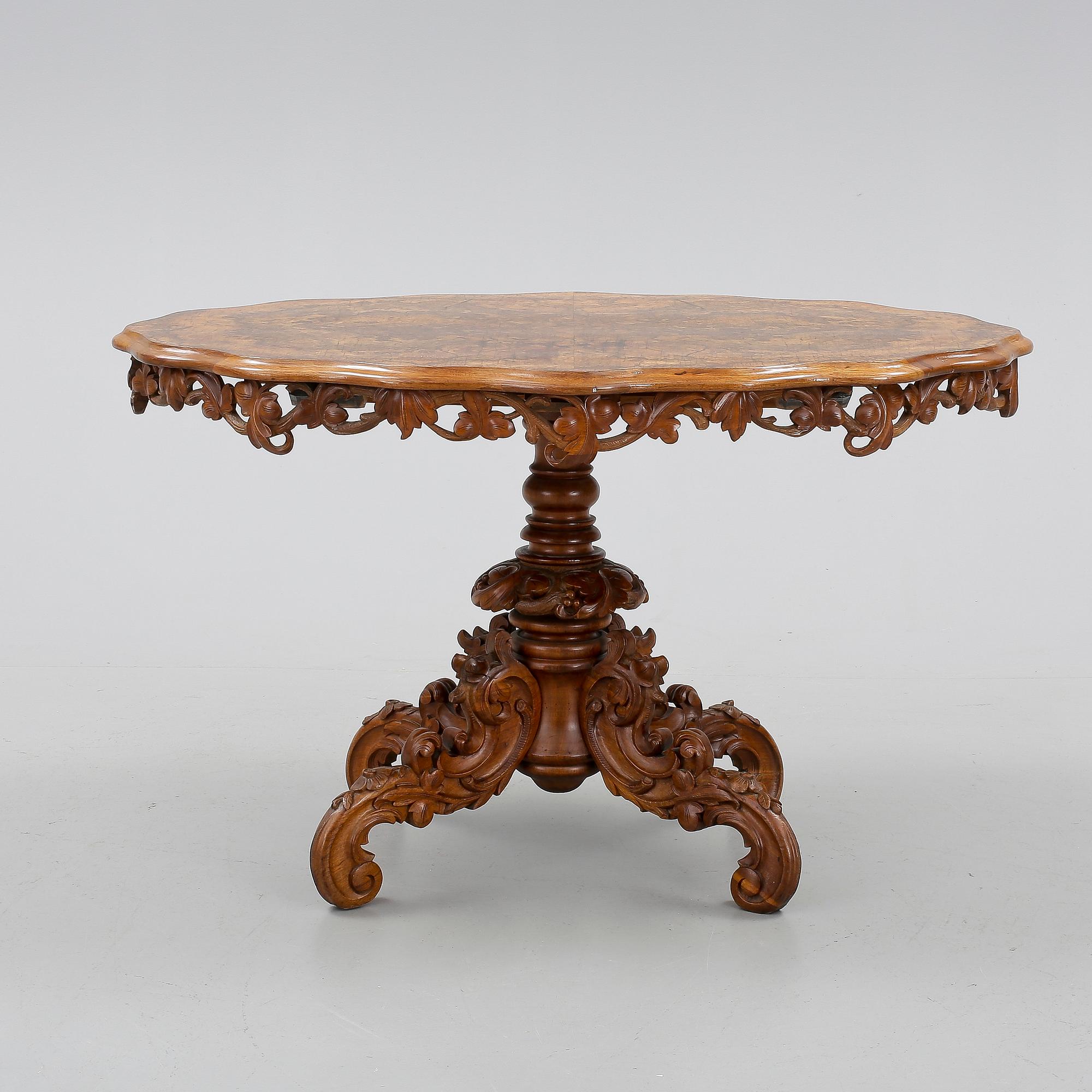BORD, nyrokoko, 1800-talets slut.