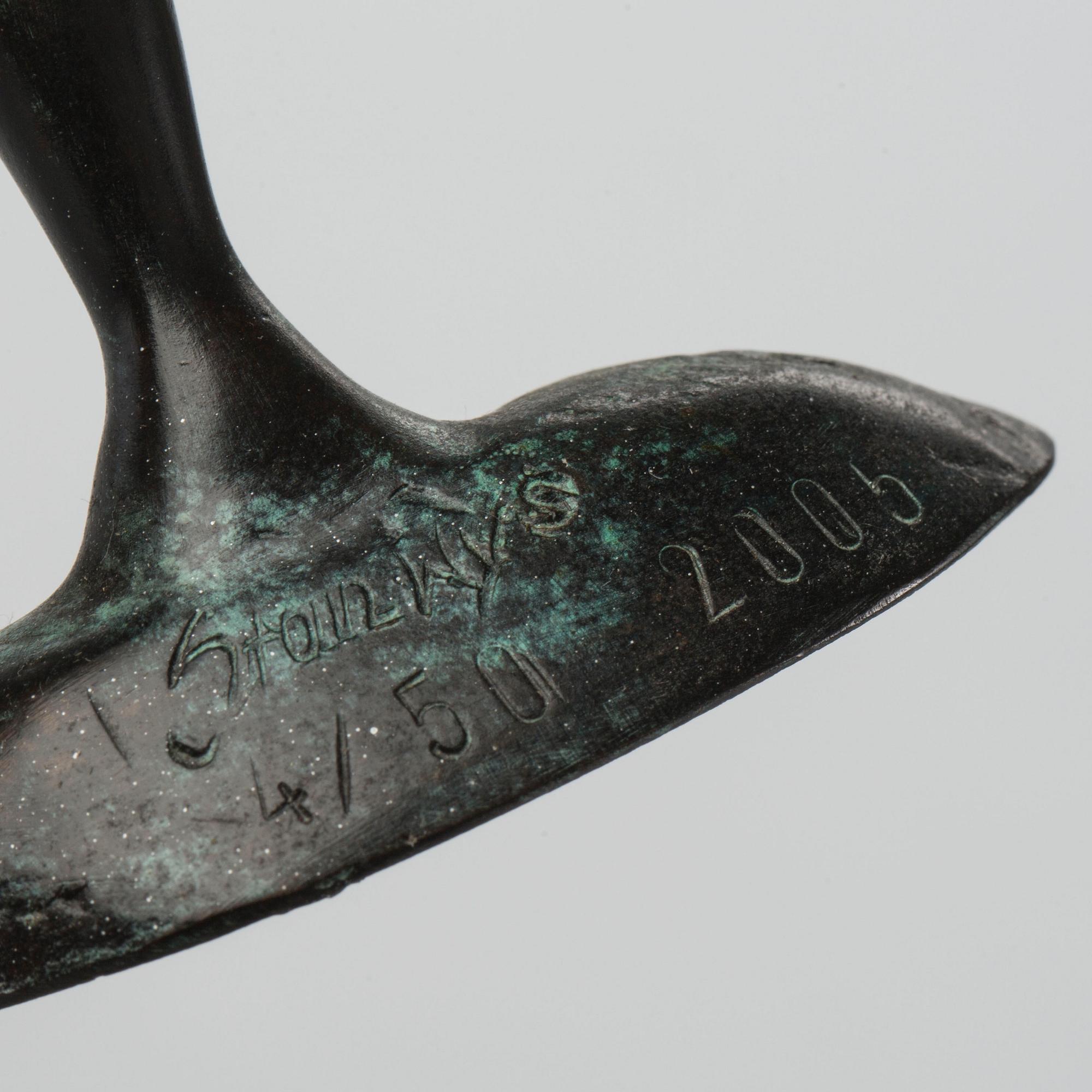 STAN WYS, brons, signerad, daterad 2005 och numrerad 4/50.