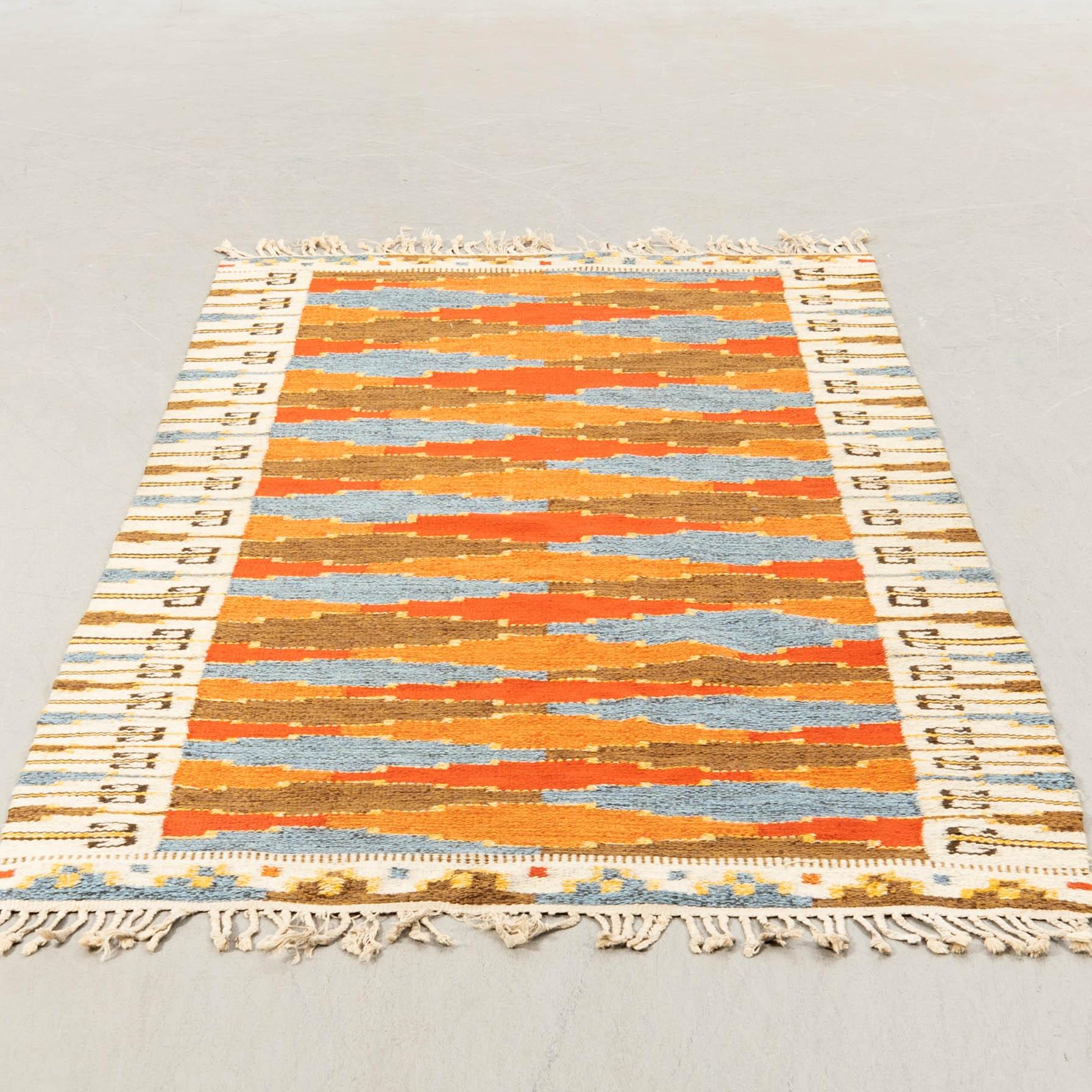 Matta rölakan 1900-talets mitt ca 242x116 cm.