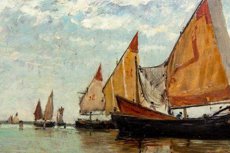 Carl Skånberg, oil on panel stamped signature.