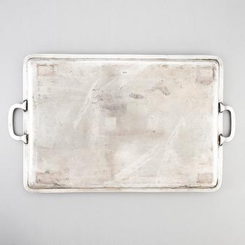 A Swedish early 20th Century silver tray, marks of K. Andersson, Stockholm 1923.