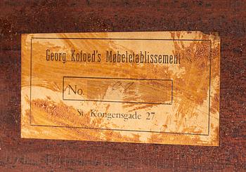 A mid 20th century tea trolly for Georg Kofoeds furniture, Denmark.