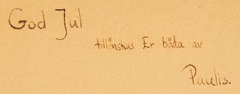 Georg Pauli, akvarell, signerad och daterad -27.