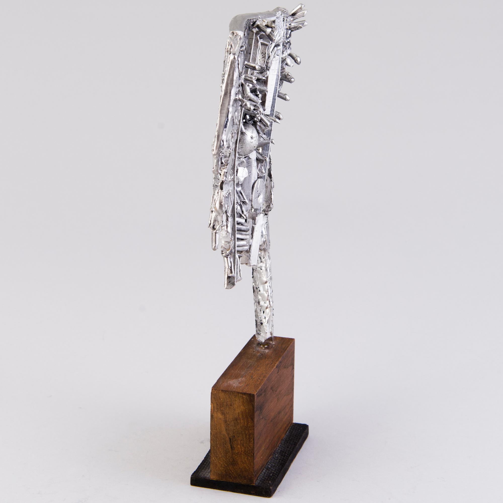 ÅKE LAGERBORG, SKULPTUR, metallegering, signerad och daterad 1980.
