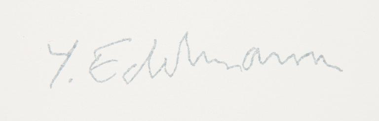 YRJÖ EDELMANN, öithograph in colours, 1991, stamped signature EA VI/XX.