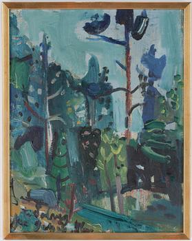 JAKOB WEIDEMANN, olja på pannå, signerad med dedikation, daterad -46.