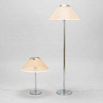 Late 20th century floor and tablelamp for Aneta Belysning.