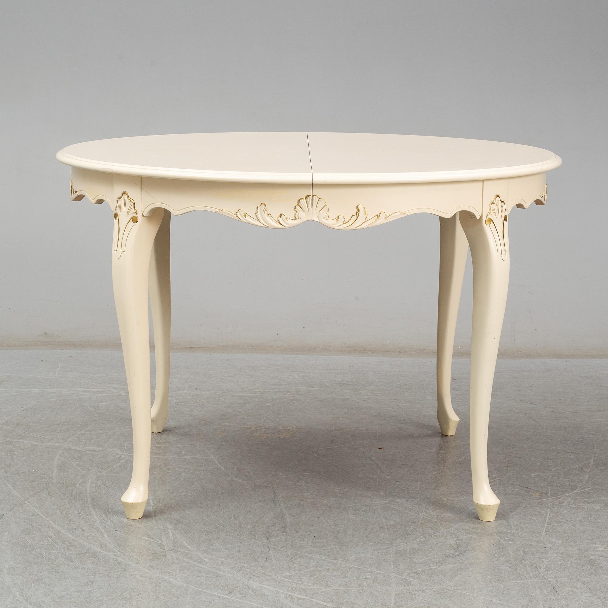 MATGRUPP, 7 delar, rokokostil, 1900-talets mitt.