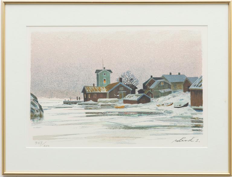 Roland Svensson, "Vinter Sandhamnshålet".