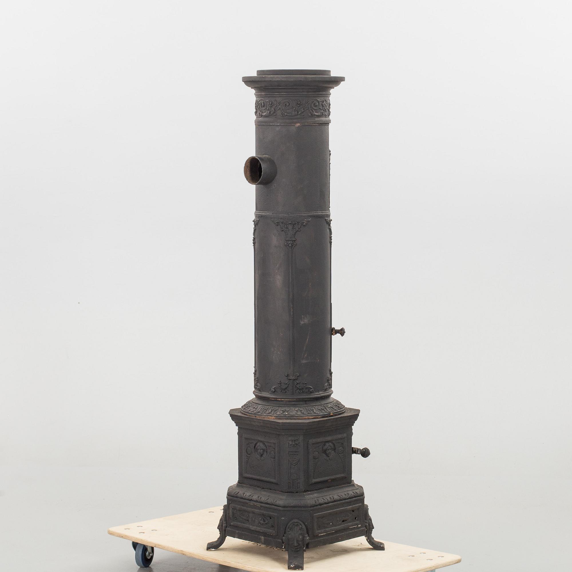 KAMIN, gjutjärn, 1800/1900-tal.