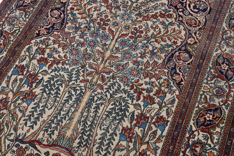 Carpet, oriental "garden carpet", approx. 185 x 128 cm.