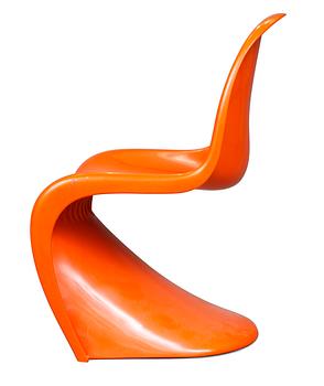 A Verner Panton chair for Herman Miller, US 1976.