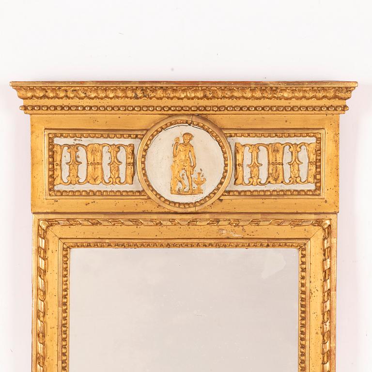 Mirror, late Gustavian, circa 1800.