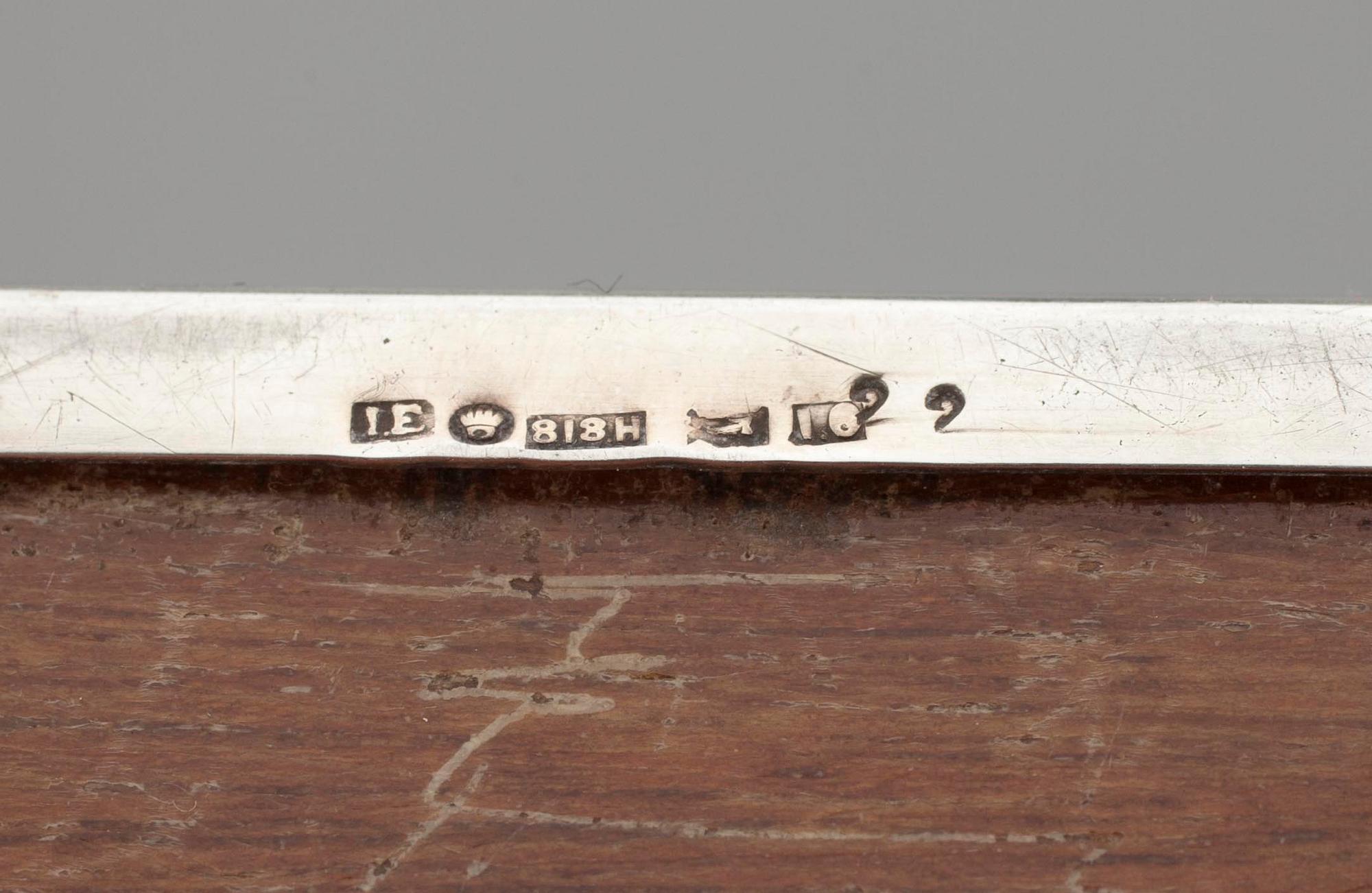 CIGARRETUI, silver, importstämplad av Ilmari Erling, Helsingfors 1938.